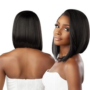 🆕 USED 1X for YouTube Video Harlem 125 FLS14 Sleek Bob Wig